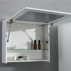 מראה קלפה קריסטלית בסיס לבן