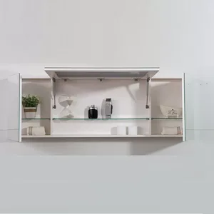 מראה קלפה קריסטלית בסיס לבן