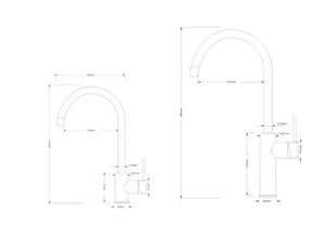 ברז נמוך ניקל כרום JULIET