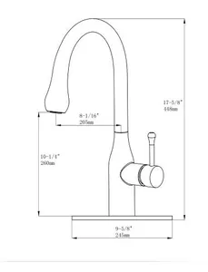 ברז מטבח GOLF נישלף - ניקל