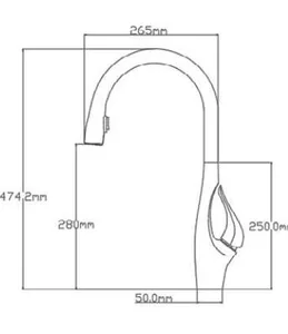 ברז מטבח מג'יק ניקל מט