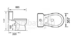 אסלת מונובלוק רימלס דגם BUFFALO