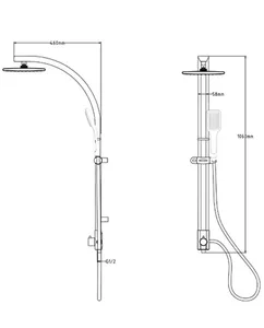 מוט פינוק ETERNITY ניקל