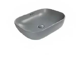 כיור מונח ריבר אפור מט 49/39