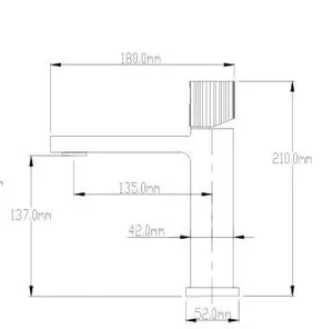 ברז אמבט נמוך ווג ניקל