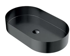 כיור נירוסטה אובלי 55/35 גרפיט מוברש