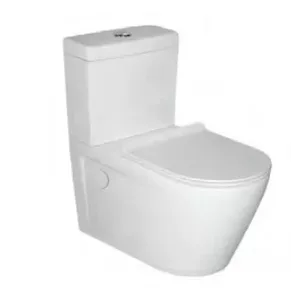 אסלת מונובלוק תלוי לבן מבריק כולל מושב הידראולי