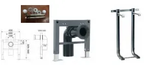 אסלת מונובלוק תלוי לבן מבריק כולל מושב הידראולי