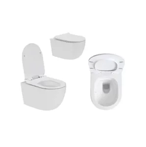 אסלה תלויה טורנדו לבן מט