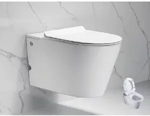 אסלה תלויה אלקטרונית רימלס לבן מבריק WC