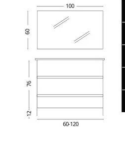 ארון אמבטיה עומד סטאר מגירות