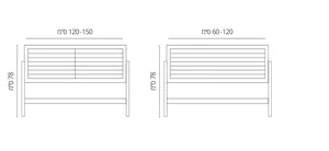 ארון אמבטיה מונח קליפורניה 120 ס"מ