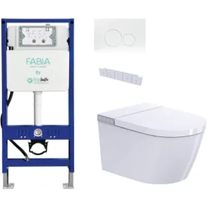 אסלה תלויה חכמה ספלאש SPLASH לבן מט ( ללא מיכל הדחה )