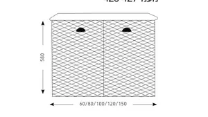 ארון אמבטיה תלוי רומא 150 ס"מ
