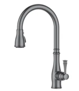 ברז מטבח נשלף 2 מצבי זרימה אפור גרפיט 1054GR סיוון אופיר