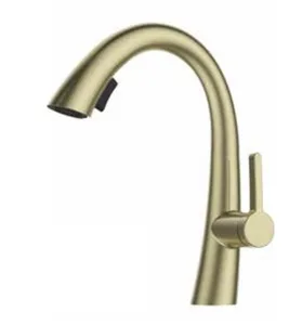 ברז מטבח נמוך נשלף 2 מצבי זרימה זהב מט 1017YB סיוון אופיר