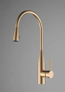 ברז מטבח נשלף מצב זרימה אחד רוז גולד מט 1027RG סיוון אופיר