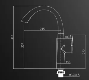 ברז מטבח נשלף 2 מצבי זרימה רוז גולד מט 1055RG סיוון אופיר