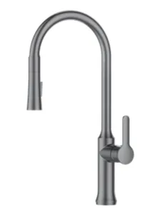 ברז מטבח נשלף 2 מצבי זרימה אפור גרפיט 1057GR סיוון אופיר