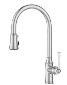 ברז מטבח נשלף 2 מצבי זרימה ניקל מוברש 1091CB סיוון אופיר