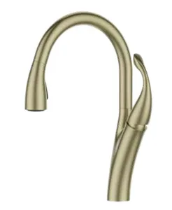 ברז מטבח נשלף 2 מצבי זרימה זהב מט 1090YB סיוון אופיר