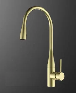 ברז מטבח נשלף מצב זרימה אחד זהב מט 1027YB סיוון אופיר