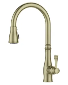 ברז מטבח נשלף 2 מצבי זרימה זהב מט 1054YB סיוון אופיר