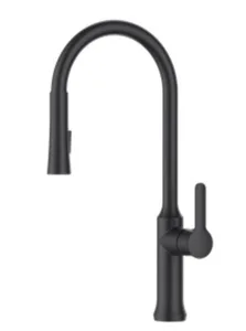 ברז מטבח נשלף 2 מצבי זרימה שחור מט 1057B סיוון אופיר