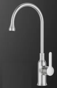 ברז פרח גבוה למטבח פיה מסתובבת ניקל מוברש 1095CB סיוון אופיר