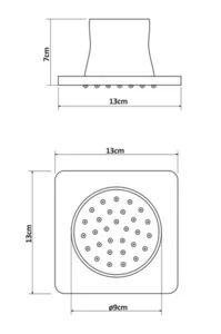 ג'ט עגול מתכוונן 9 ס"מ ניקל מבריק 388 סיוון אופיר