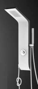 מוט פינוק אלומיניום ללא אינטרפוץ חזית לבן מט גוף שחור מט 2132 סיוון אופיר