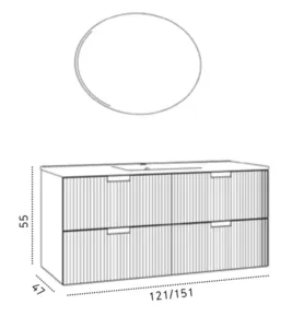 ארון מנצ'סטר עץ מלא 120/47 ס"מ MANCHESTER סיוון אופיר