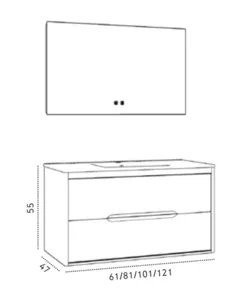 ארון שיקגו עץ מלא 120/47 ס"מ CHICAGO סיוון אופיר