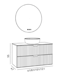 ארון ליברפול 60/47 ס"מ LIVERPOOL סיוון אופיר
