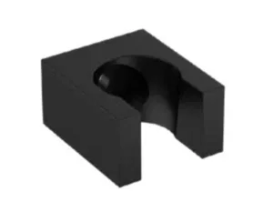 מאחז קיר מרובע למזלף רחצה שחור מט B03B סיוון אופיר