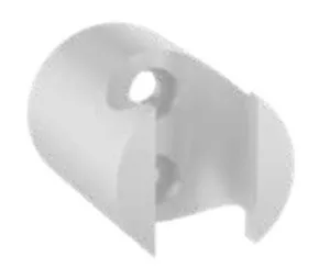 מאחז קיר עגול למזלף רחצה לבן מט B06MW סיוון אופיר