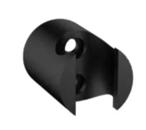 מאחז קיר עגול למזלף רחצה שחור מט B06B סיוון אופיר