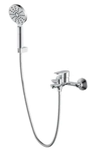 סוללה לאמבטיה בעיצוב מודרני ניקל מבריק 3706 סיוון אופיר