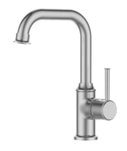 ברז פרח נמוך פיה מסתובבת ניקל מוברש 3181CB סיוון אופיר