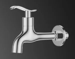 ברז מים קרים מהקיר ניקל מבריק 1335 סיוון אופיר