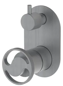 אינטרפוץ 4 דרך ידית שיבר ניקל מוברש 1004CB סיוון אופיר