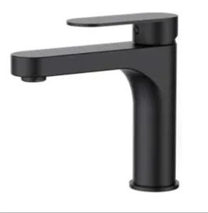 ברז פרח נמוך פיה קבועה שחור מט 3701B סיוון אופיר