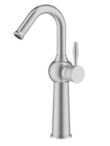 ברז גבוה פיה מסתובבת ניקל מוברש 6121CB סיוון אופיר