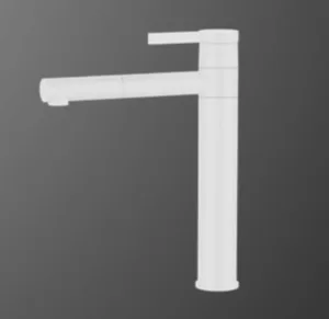 ברז פרח גבוה פיה מסתובבת לבן מט 5403MW סיוון אופיר