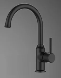 ברז פרח נמוך פיה מסתובבת שחור מט 3109B סיוון אופיר