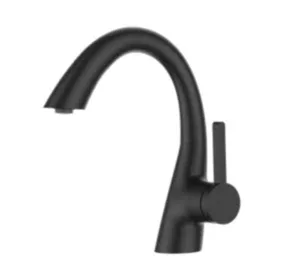 ברז פרח נמוך פיה מסתובבת שחור מט 1060B סיוון אופיר