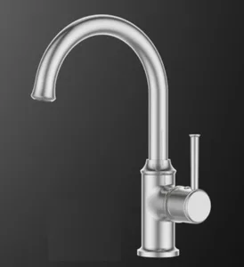 ברז פרח נמוך פיה מסתובבת ניקל מוברש 3109CB סיוון אופיר