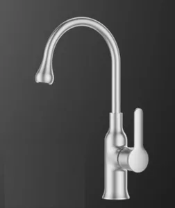 ברז פרח נמוך פיה מסתובבת ניקל מוברש 1062CB סיוון אופיר