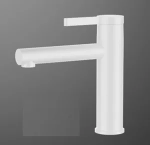 ברז פרח נמוך פיה מסתובבת לבן מט 5407MW סיוון אופיר