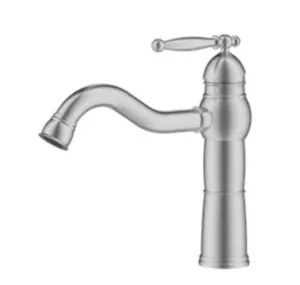 ברז פרח נמוך פיה קבועה ניקל מוברש 3131CB סיוון אופיר